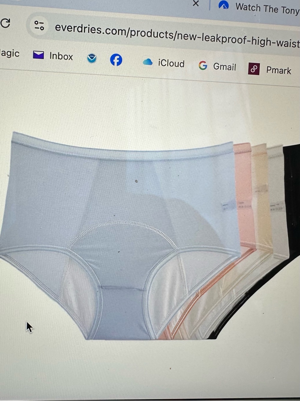 Leakproof High-Waist Confidence Briefs Light Blue & Multi New in bags Size 3 X